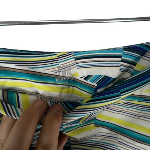 Tail White Label Women's Striped Skirt Multicolor Abstract Size14 Large Casual - Picture 3 of 9